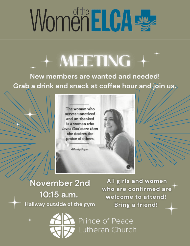 FB November OG - WELCA Meeting