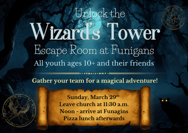 OG Wizard’s Tower Escape Room Flyer