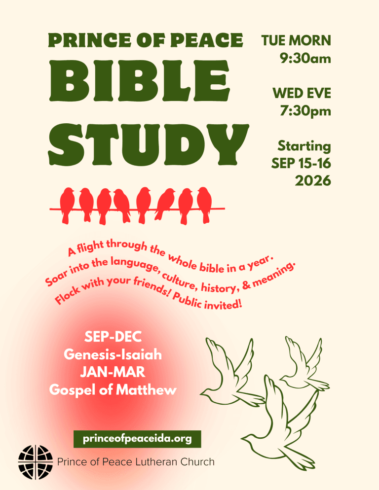 WED EVE Bible Study
