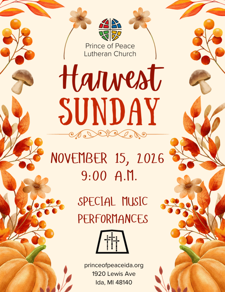OG Harvest Sunday Flyer